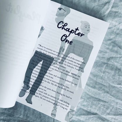 inside picture of the chapter one background illustration in the illustrated Naked Love paperback by Jewel E Ann, a contemporary romance and rom-com