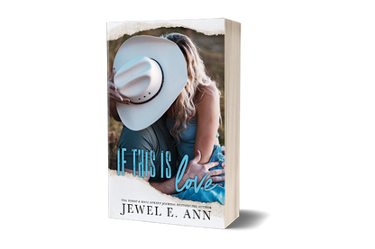 Paperback mockup up of a cover of If This Is Love by Jewel E. Ann a new adult romance.