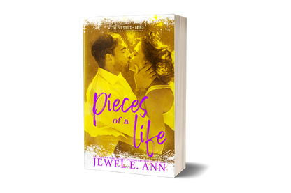 Paperback mockup of Pieces of a Life by Jewel E. Ann a romantic suspense