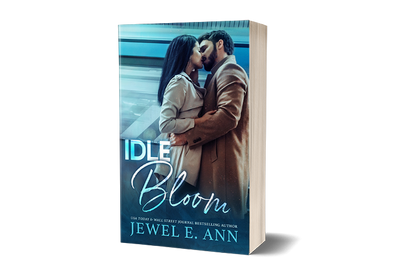 Paperback mockup up of a cover of Idle Bloom by Jewel E. Ann a new adult romance.